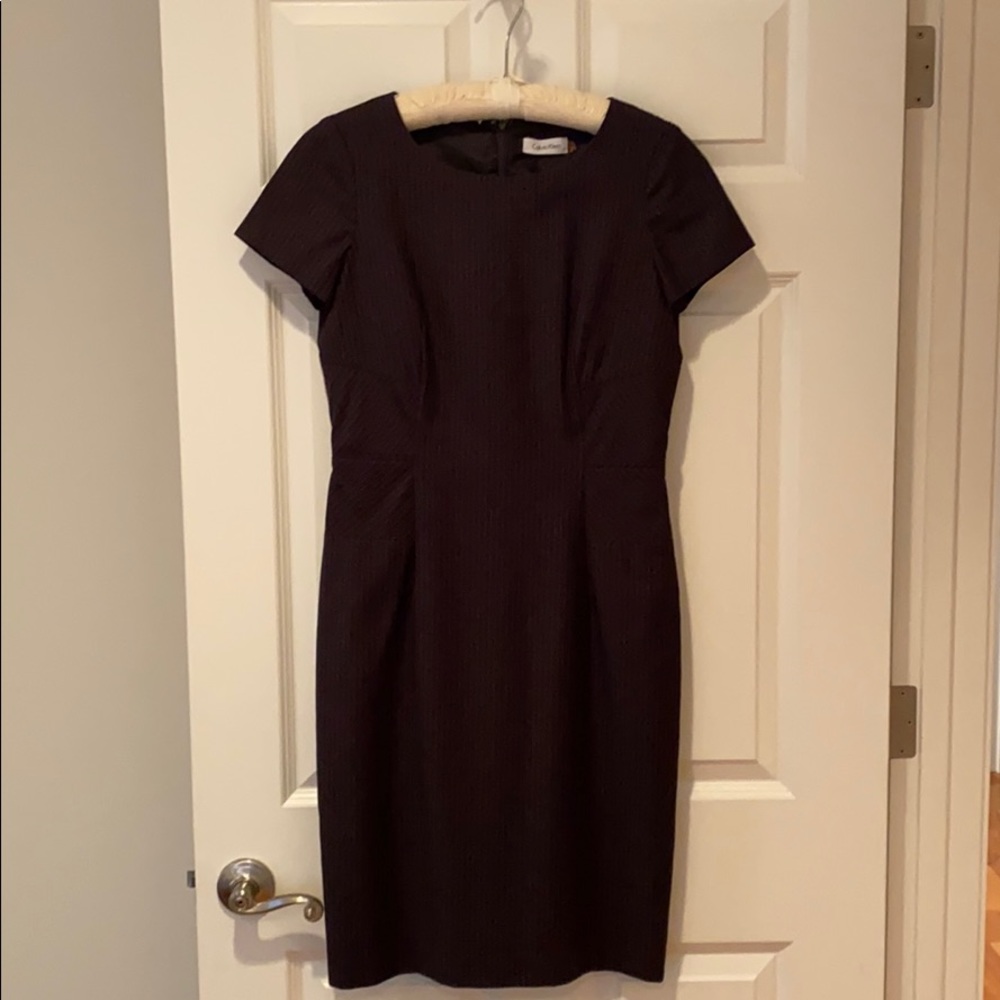 Tailored pinstripe dress